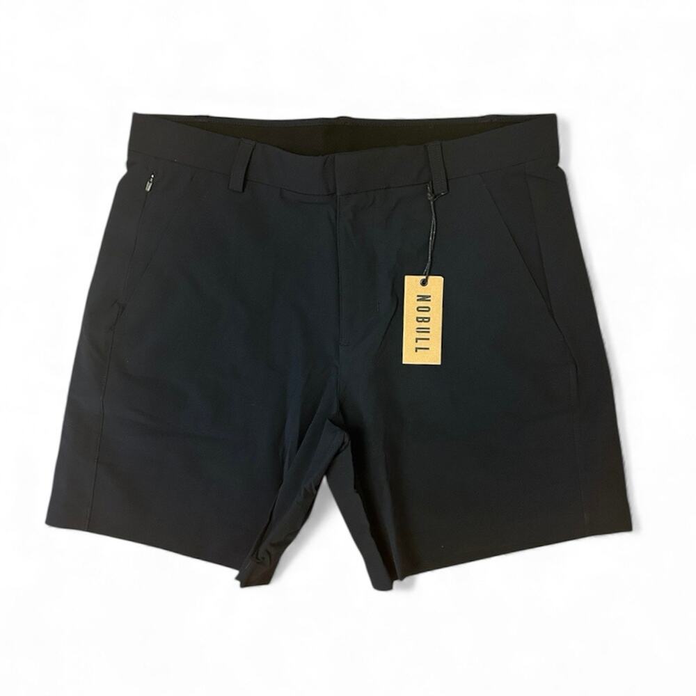 NWT NOBULL Men's 7” Golf Short Black Size 30